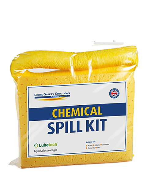 Chemical spill kit - clip closed bag